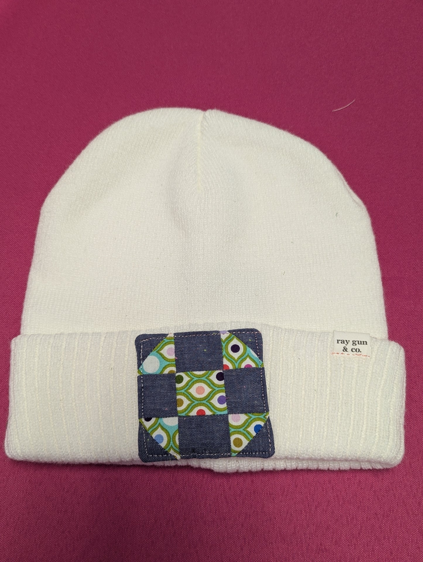 quilt patch beanie
